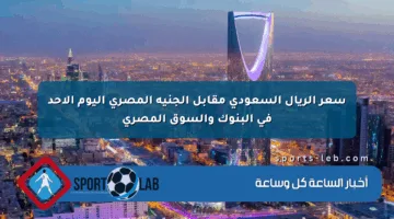 سعر الريال السعودي مقابل الجنيه المصري اليوم الأحد في البنوك والسوق المصري